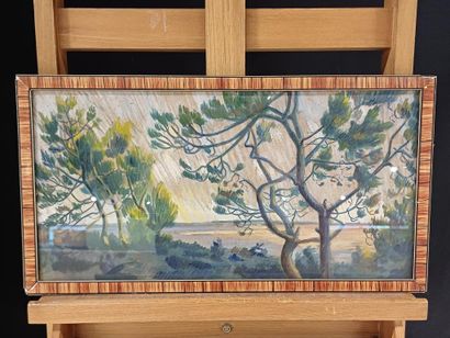 ANONYMOUS
Seaside Landscape
Watercolor and...