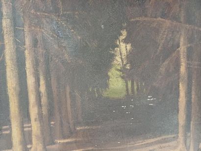 Joseph BONTEMPS (1906-1978)
Chemin en sous-bois...