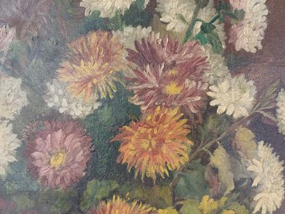 BERTIN (XX)
Nature morte au bouquet de fleurs...