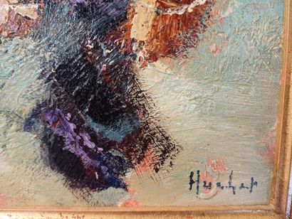 Urbain HUCHET (1930-2014)
Bretonne de dos
Huile...