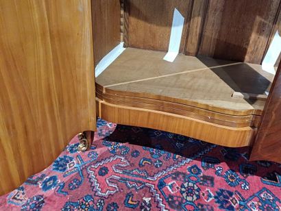 Rosewood veneered sideboard with inlaid frieze...