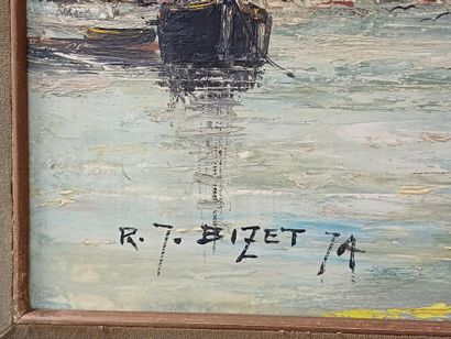 Raymond-Jean BIZET (1922-2015)
Marine, 1974
Huile...