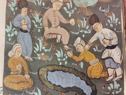IRAN
Miniature on paper with polychrome painted...