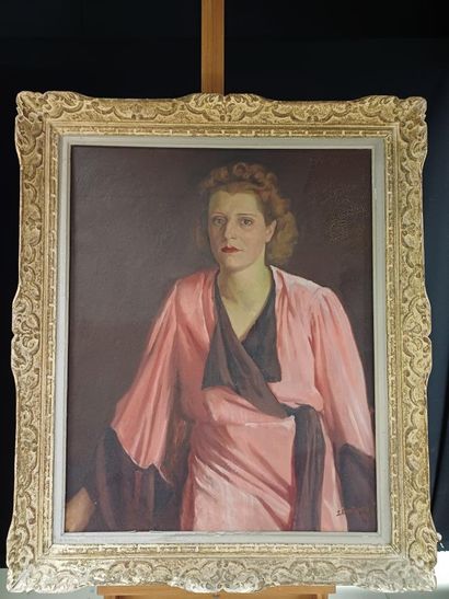 Joseph BONTEMPS (1906-1978)
Portrait de femme...