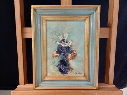 Urbain HUCHET (1930-2014)
Bretonne de dos
Huile...