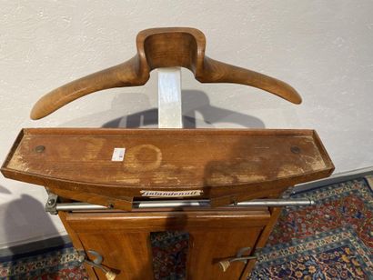 Two valets de chambre, one in mahogany-stained...