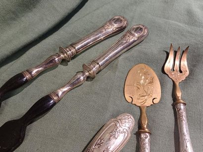 Set of cutlery with 925 thousandths sterling...