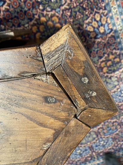 Oak tabernacle top carved with pilasters...