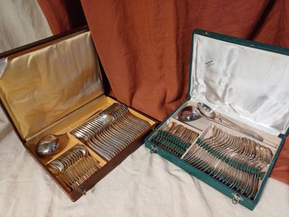 Two silver-plated menagère parts including...