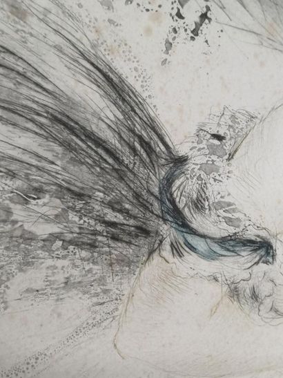 Louis ICART (1888-1950)
Woman with Parrot...
