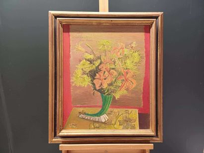 Claude SUTTER (1949) (att.à)
Lys et chrysanthèmes...