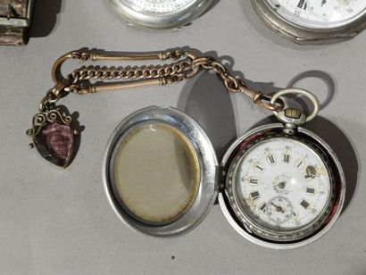Lot of three pocket watches, one signed J....