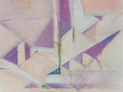 Y. BOUGEARD (XX)
Composition abstraite
Pastel...