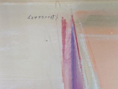 Y. BOUGEARD (XX)
Composition abstraite
Pastel...