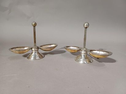 PAIR OF DOUBLE SALONS in mother-of-pearl,...