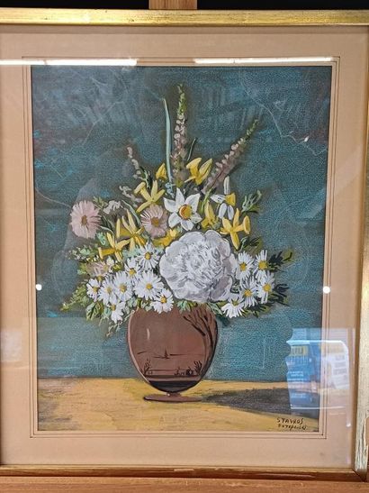 Stavros FOTOPOULOS (XX)
Nature morte au bouquet...