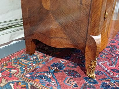 Rosewood veneered sideboard with inlaid frieze...