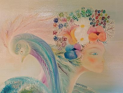 Garlonn LE GOARNIG (1946-2014)
La femme paon,...
