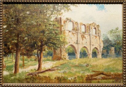 NOEL Pol, XIXe-XXe siècle
Paysage au viaduc...