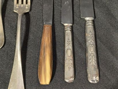 Set comprising two monogrammed silver-plated...