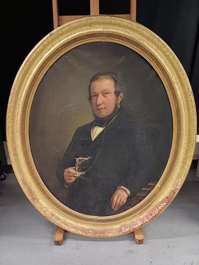 Ecole française du XIXe siècle
Portrait d'homme...