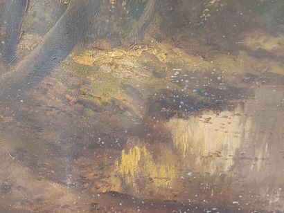 Kess TERLOW (1890-1948)
Ruisseau et sous-bois
Huile...