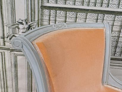 A pair of bergères and a pair of reverse-back...