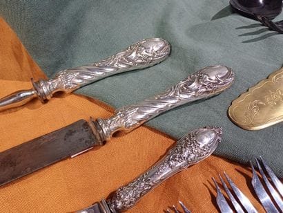 Set of cutlery with 925 thousandths sterling...