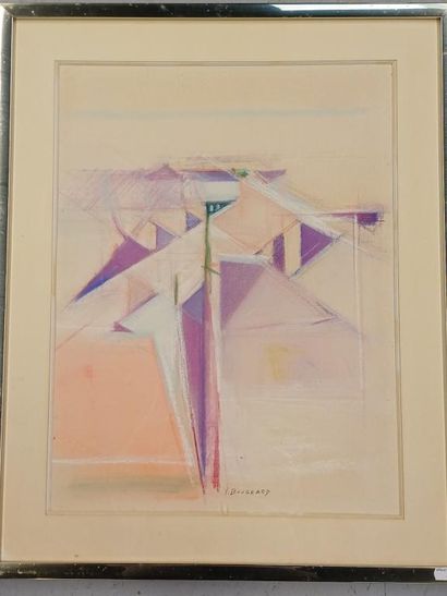 Y. BOUGEARD (XX)
Composition abstraite
Pastel...