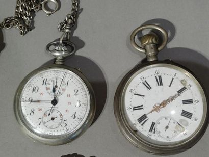 Lot of three pocket watches, one signed J....