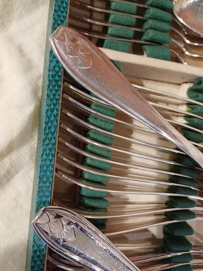 Two silver-plated menagère parts including...