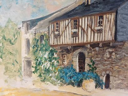 Loïc BARREAU (XX)
Maison ancienne
Huile sur...