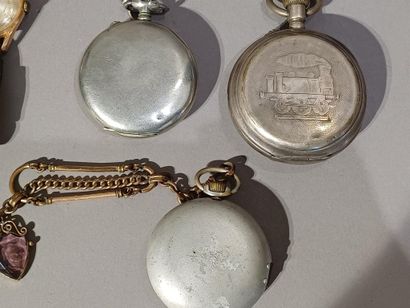 Lot of three pocket watches, one signed J....