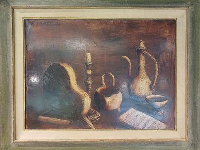 Raymond-Jean BIZET (1922-2015)
Nature morte,...