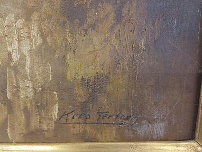 Kess TERLOW (1890-1948)
Ruisseau et sous-bois
Huile...