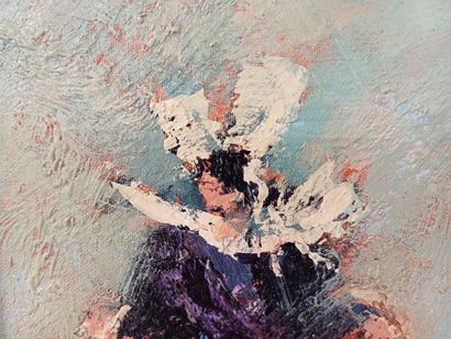 Urbain HUCHET (1930-2014)
Bretonne de dos
Huile...