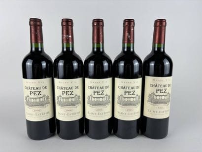 5 btls Château de Pez 2006 - Saint-Estèphe...