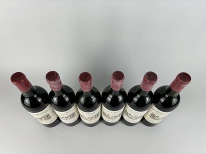6 btls Château Carbonnieux 1970 - Pessac-Léognan...