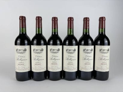 6 btls Château Bellegrave 2001 - Médoc (VAT...