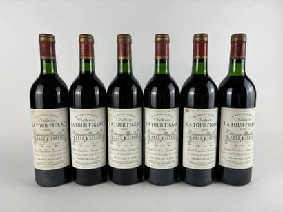 6 btls Château la Tour Figeac 1988 - Saint-Emilion...