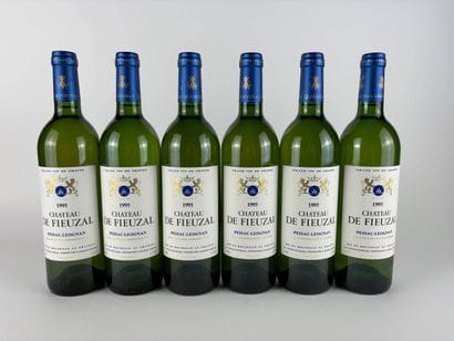 6 btls Château de Fieuzal (white) 1995 -...