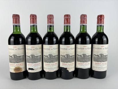6 btls Château du Glana 1981 - Saint-Julien...