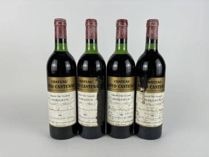 4 btls Château Boyd-Cantenac 1982 - Margaux...