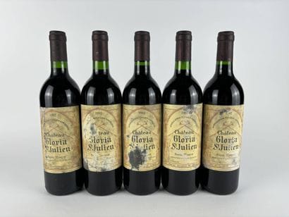 5 btls Château Gloria 1992 - Saint-Julien...
