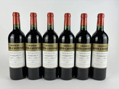 6 btls Château Boyd-Cantenac 1996 - Margaux...