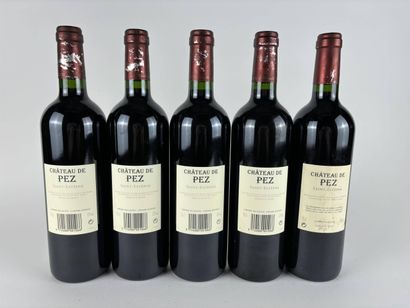 5 btls Château de Pez 2006 - Saint-Estèphe...