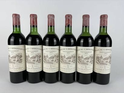 6 btls Château Carbonnieux 1970 - Pessac-Léognan...