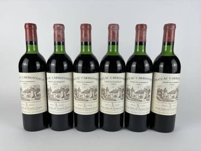 6 btls Château Carbonnieux 1970 - Pessac-Léognan...