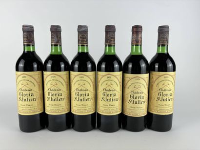 6 btls Château Gloria 1979 - Saint-Julien...