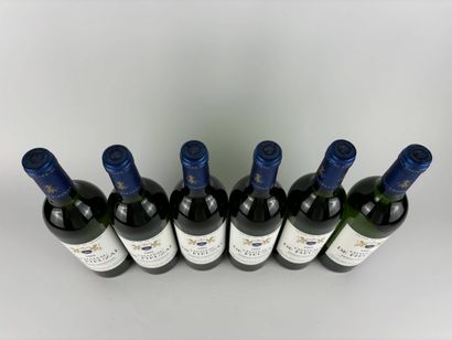 6 btls Château de Fieuzal (white) 1995 -...